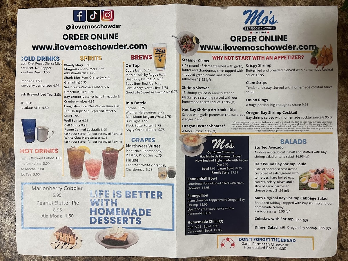 Mo's Seafood & Chowder - Lincoln City Menu - Image 6